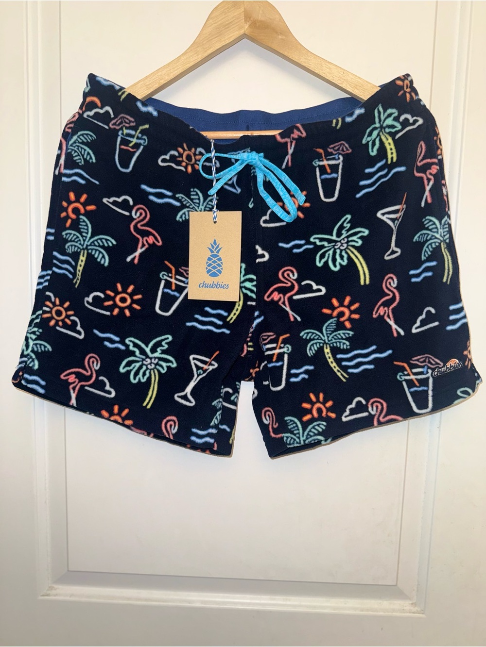 NWT Chubbies "The Lights Out" Sherpa Lounger Shorts - Medium